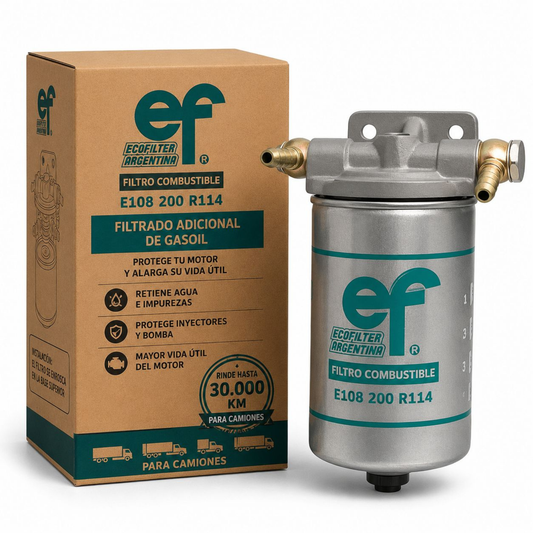 Filtro Trampa de Agua para Vehículos Pesados — Kit Completo