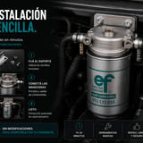 El gasoil destruye inyectores. Esto lo para.